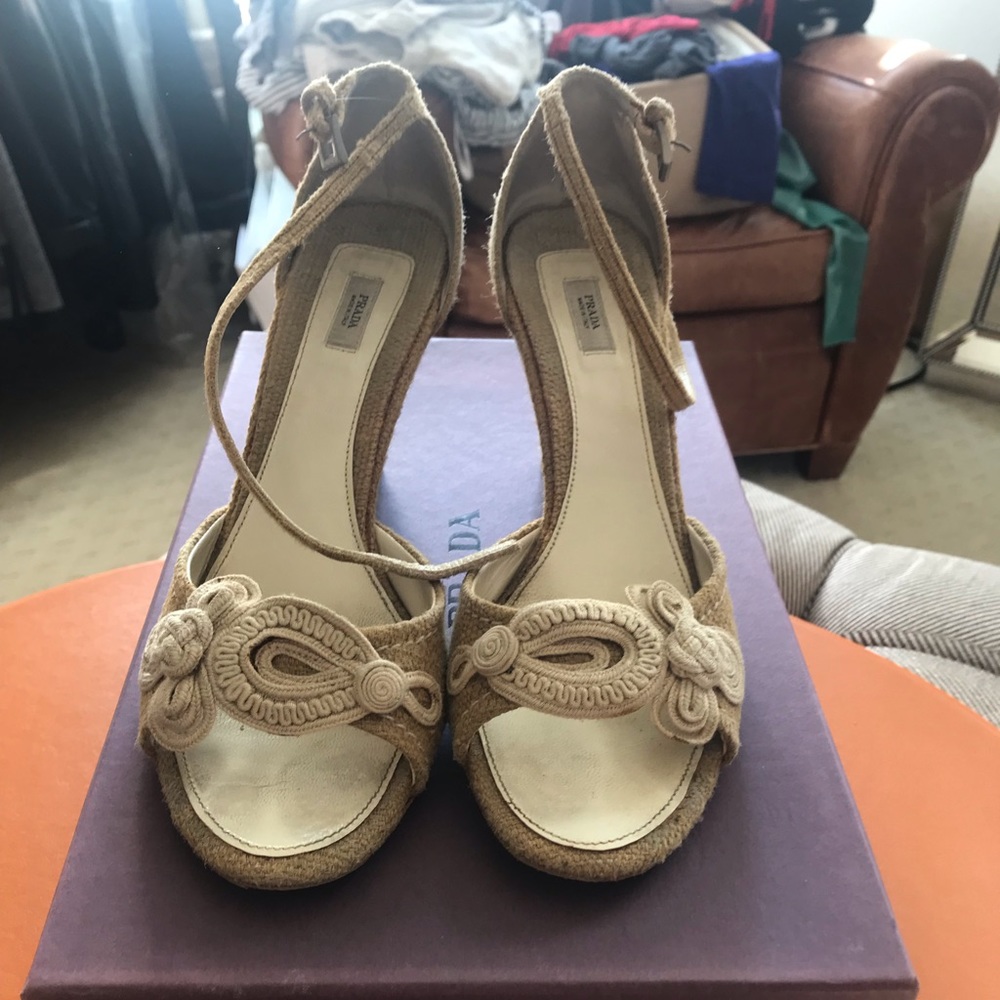 Woven Prada espadrille